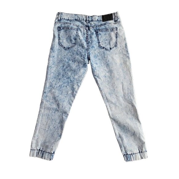 Exocet Jeans Women's Size 13 (34x26) Acid Washed Stretch Elastic Leg Opening - Picture 2 of 16